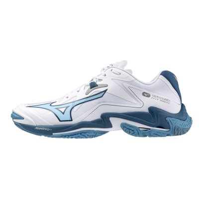 Zapatillas Para Voleibol Mizuno WAVE Lightning Z8 Hombre - Blancos / Azules / Plateados - Chile M80